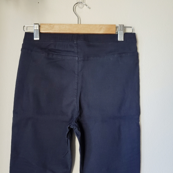 High Rise Navy Moto Leggings - Picture 5 of 9